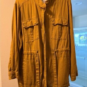 Old Navy Women's Utility Jacket in Mustard